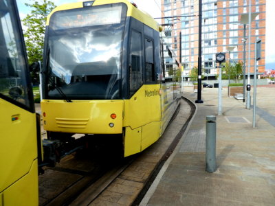 3071 (2016) Bombardier M5000 Flexity Swift @ Media City UK - Leaving