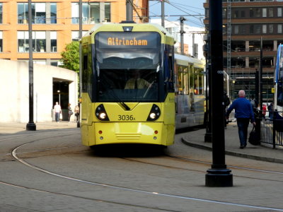 3036 (2016) Bombardier M5000 Flexity Swift @ Picadilly Gardens