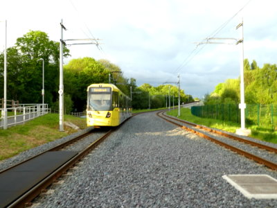 3080 (2016) Bombardier M5000 Flexity Swift @ Sale Water Park - Leaving