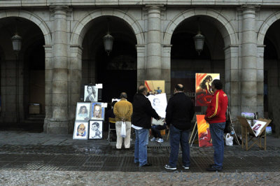 Artists in Plaza Mayor