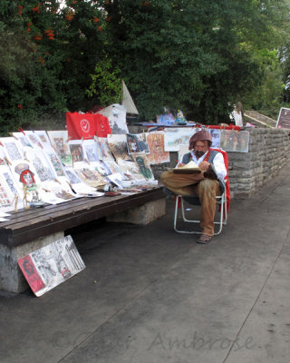 Artist on Castle Hill