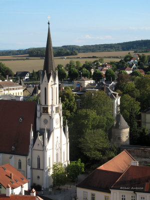 View of Melk from the Abbey