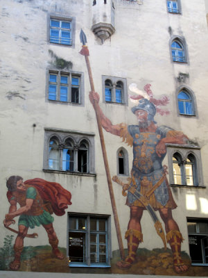 Goliathhaus Fresco of the Legend of David and Goliath