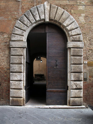 Stone Arch Doorway in Montepulciano