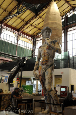 Tattooed David at Mercato Centrale