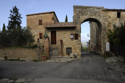 Archway into the town of Chiusi