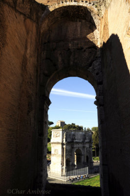 View of Arch of Constantine from the Colosseum