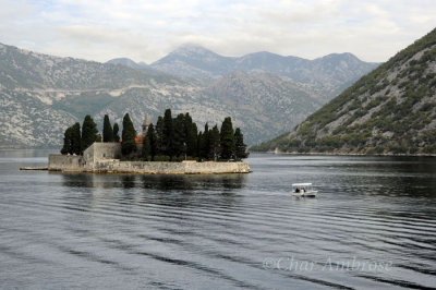  	  Benedictine Monastery on St George's Island in the Bay of Kotor