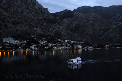Nightfall on the Bay of Kotor