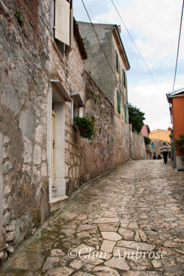 On the Road Up to the Church in Rovinj