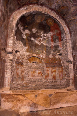 Remnants of a Fresco in Tempio d'Romolo