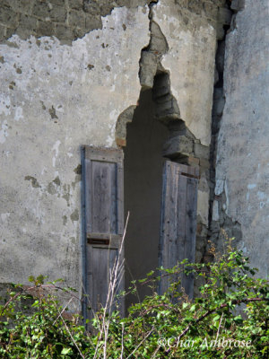 Close up of Doorway in Abandoned Building