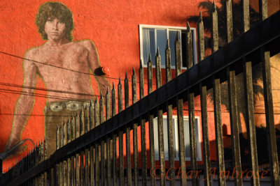 Jim Morrison Mural in Venice Beach