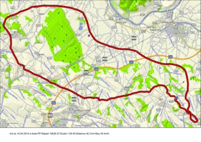 Vol du 10.04.2014 à Azas