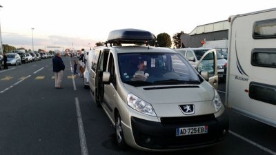 Waiting for the ferry in Ouistreham