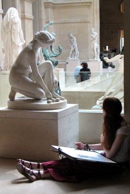 Student at the Louvre 