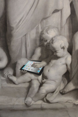 Cherubs with an Ipad