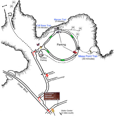 Boca Negra trailmap