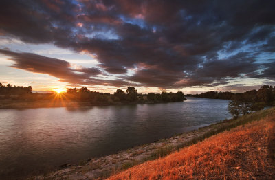 Sacramento River sunset