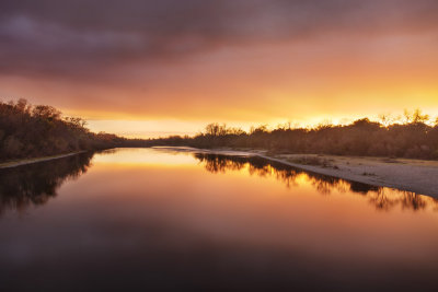 Sunset river