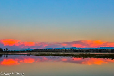 Northern view from Bolsa Chica at dawn