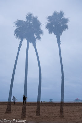 Watching surfers