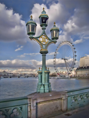 Lamp and London Eye