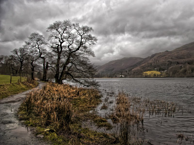 Rain clouds over Rydal Water