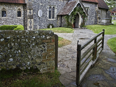 Swing Gate at East Dean Parish Church, Beachy Head