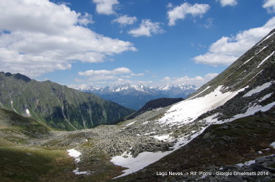 il versante austriaco dal rifugio G. Porro