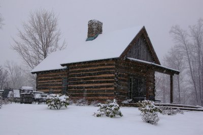 Out in a Heavy Snow Storm in the Blue Ridge Mountian's By:Barry Towe Photography