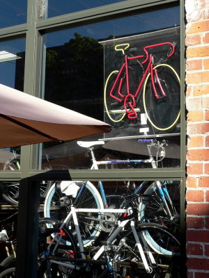 Don's Bike Center Window Display