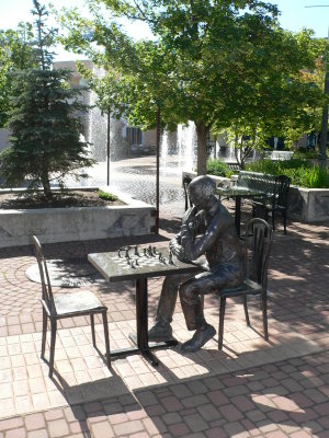 Vogel Plaza Chess Player