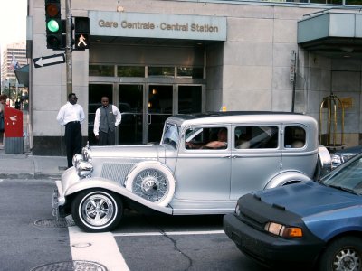 Classic Ford car in Montreal