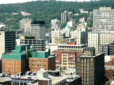 Montreal business skyline