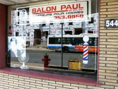 Montreal Salon Paul barbershop reflections