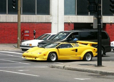 Snazzy sports car in Montreal