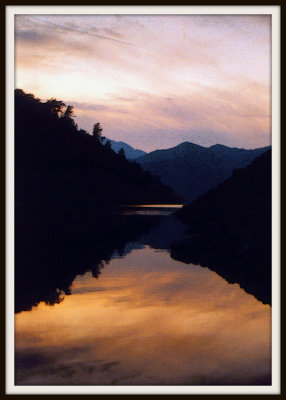 Shasta Sunset Shadows on the McCloud River