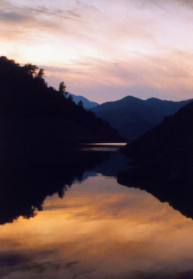 Shasta Sunset Shadows on the McCloud