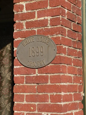 White House 1899 Grocery Plaque