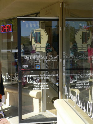 My Daughters Closet window reflections