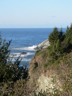 Harris Beach headlands view