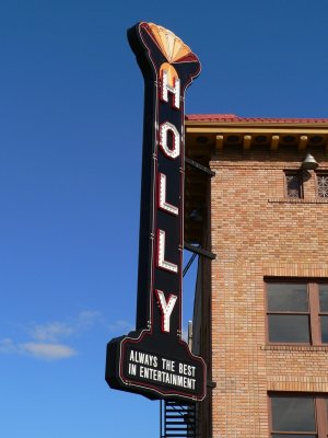 Holly Theater Sign