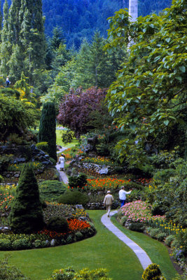Butchart Gardens strolling path