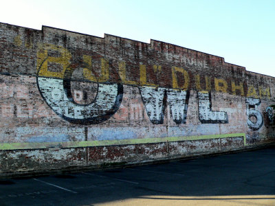 Bull Durham Owl Cigar ghost sign