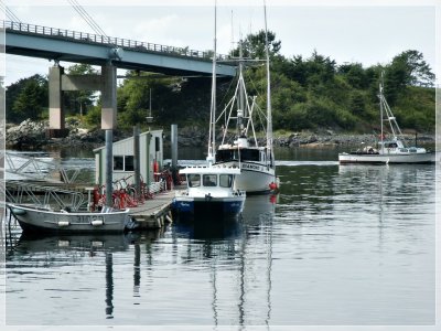Fishing Boats by Overhead Bridge2