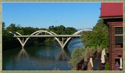 View from Taprock of 6th Bridge-Artistic