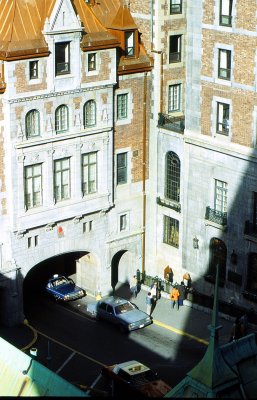 Old Quebec Frontenac Courtyard
