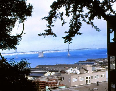 San Francisco view of Oakland Bay Bridge