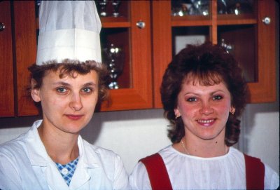 Russian cruise cook and server